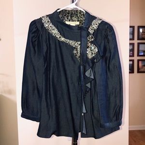 Marc Jacobs Crystal Bow Blouse